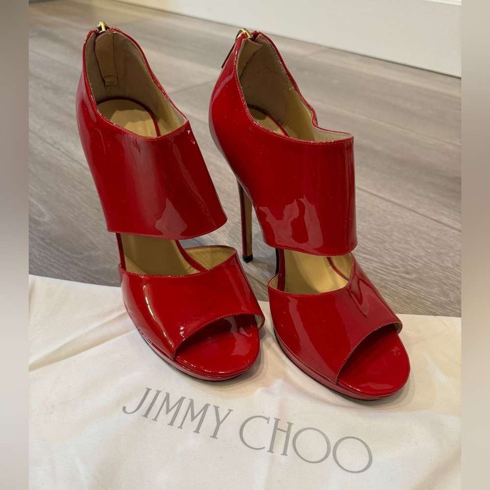 Jimmy Choo Red Patent Heels